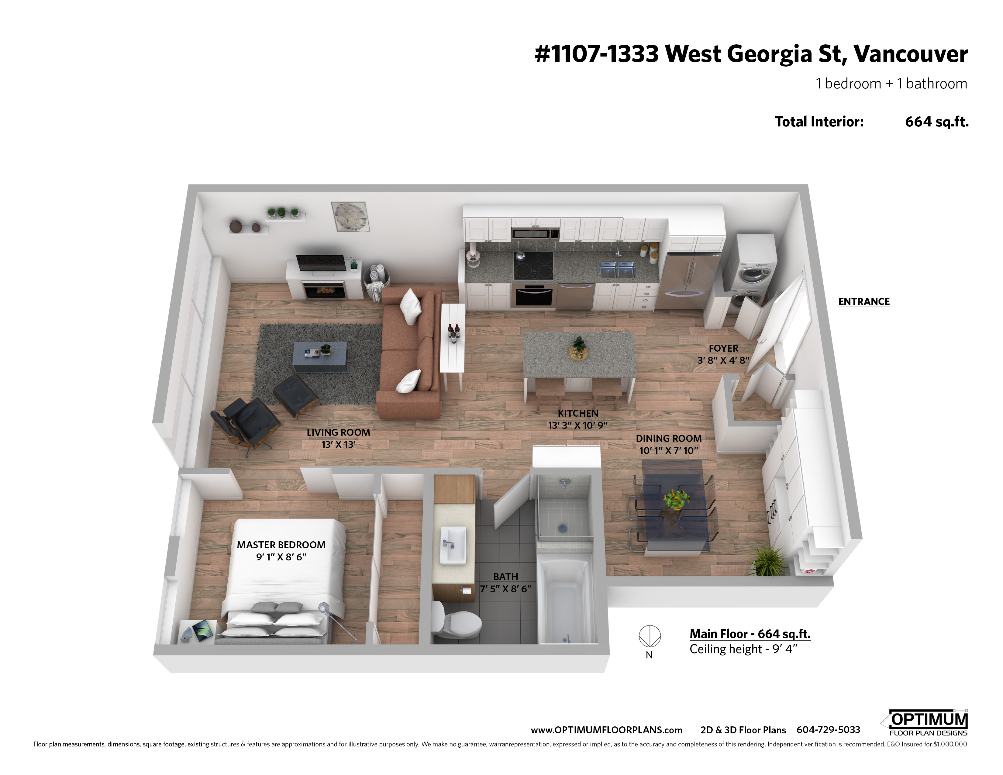 1107 1333 west georgia 3d floor plan