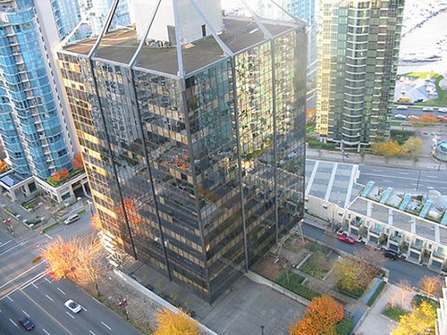 Birds Eye View 1333 W Georgia - The Qube