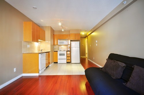 inside #302 1189 Howe St Downtown Condo Studio unit for sale at Genesis by Albrighton