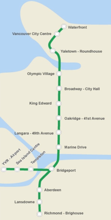 canada line map e