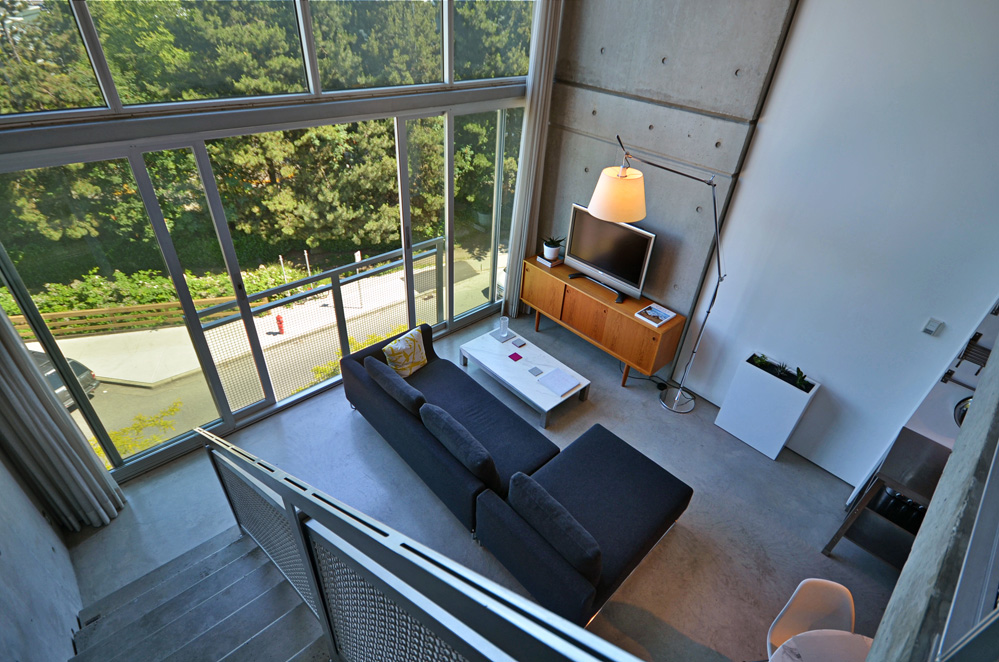 Waterfall Loft Living Room Photo