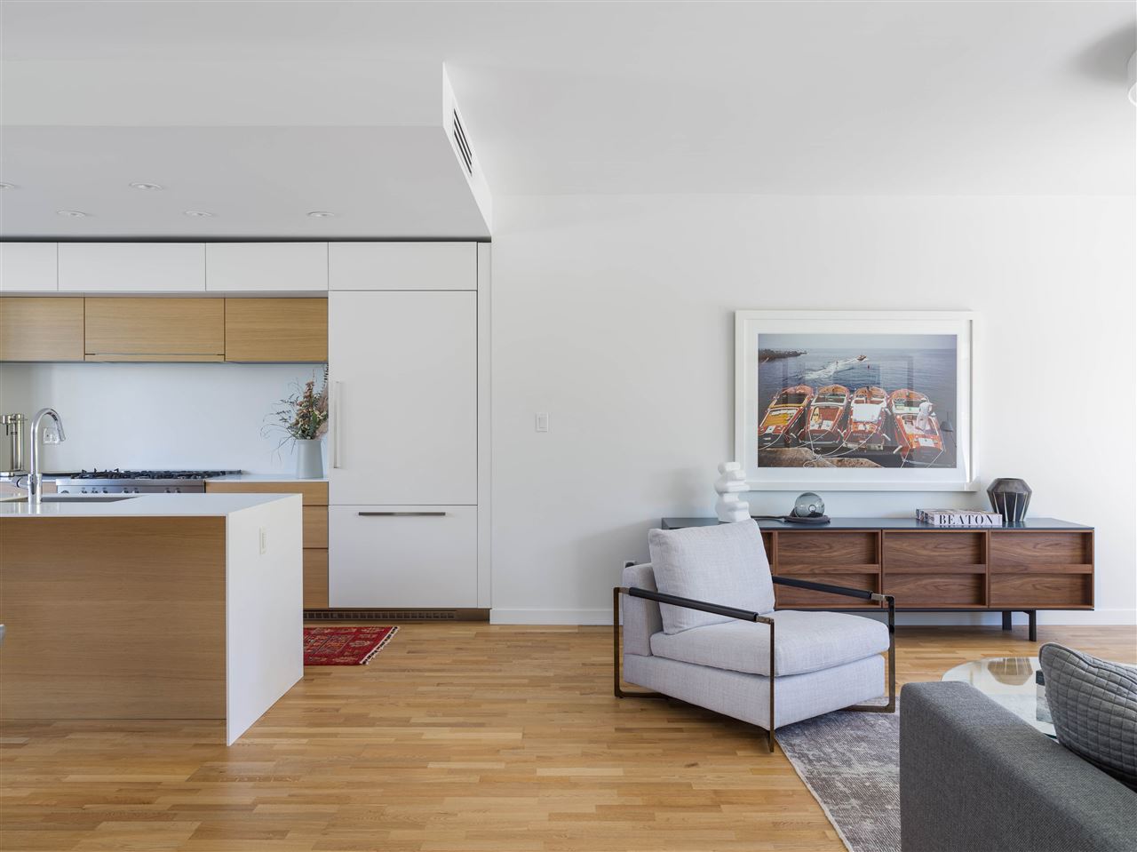 Contemporary Kitchen area at 1555 West Eighth - Developed by Kenstone Properties