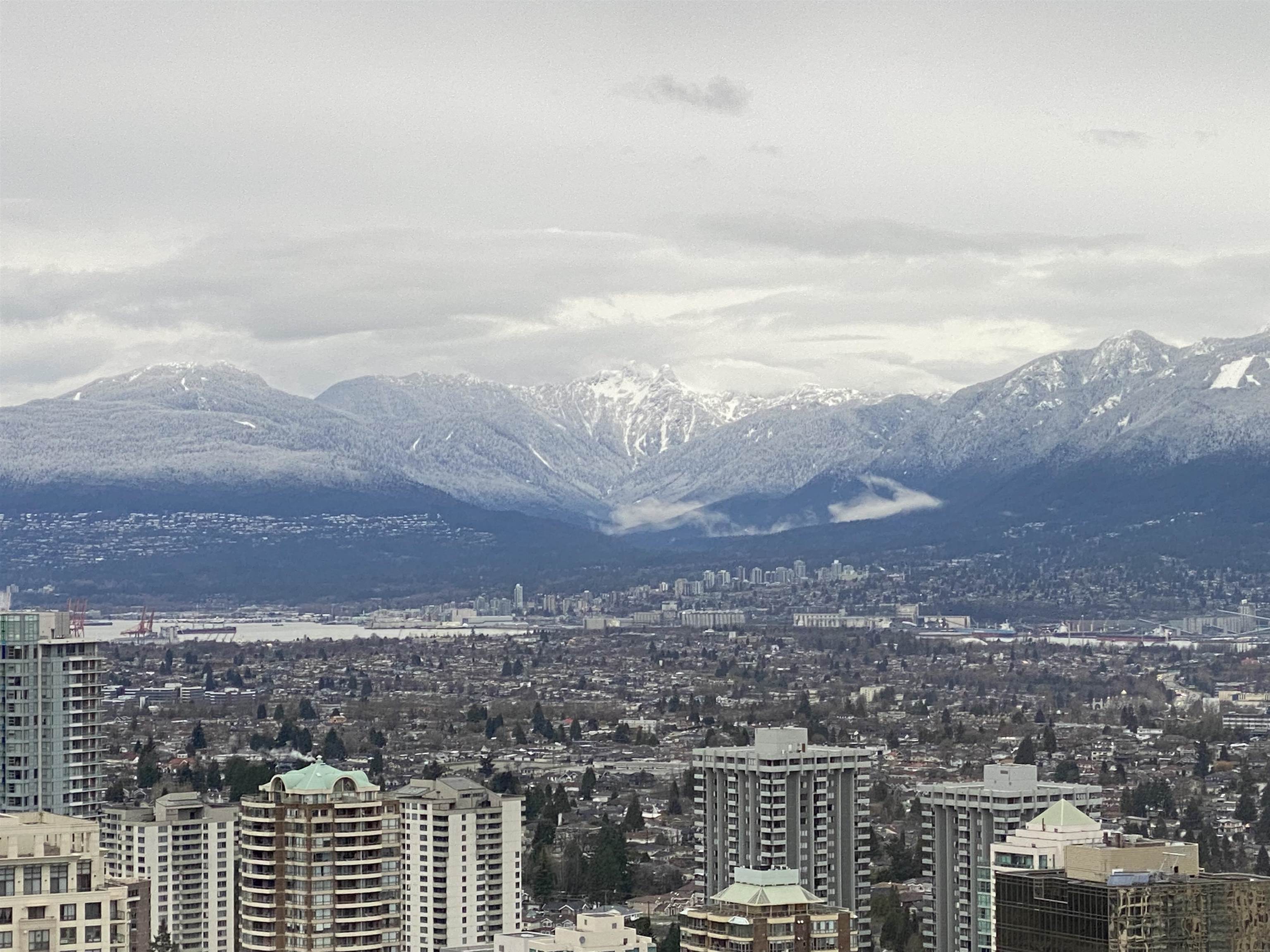 sun towers high floor view of mountains