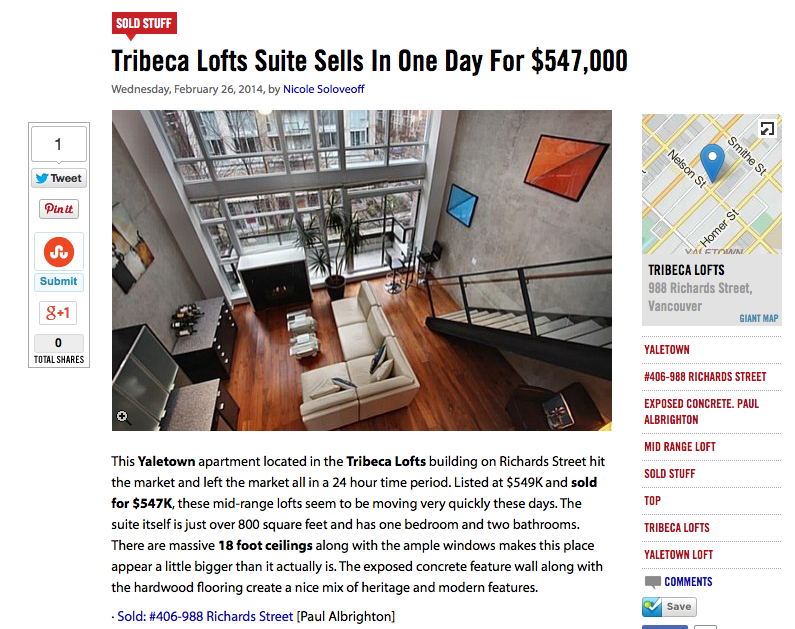 curbed loft sale