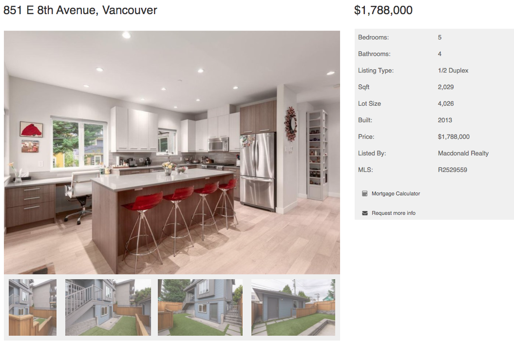 east vancouver modern home for sale