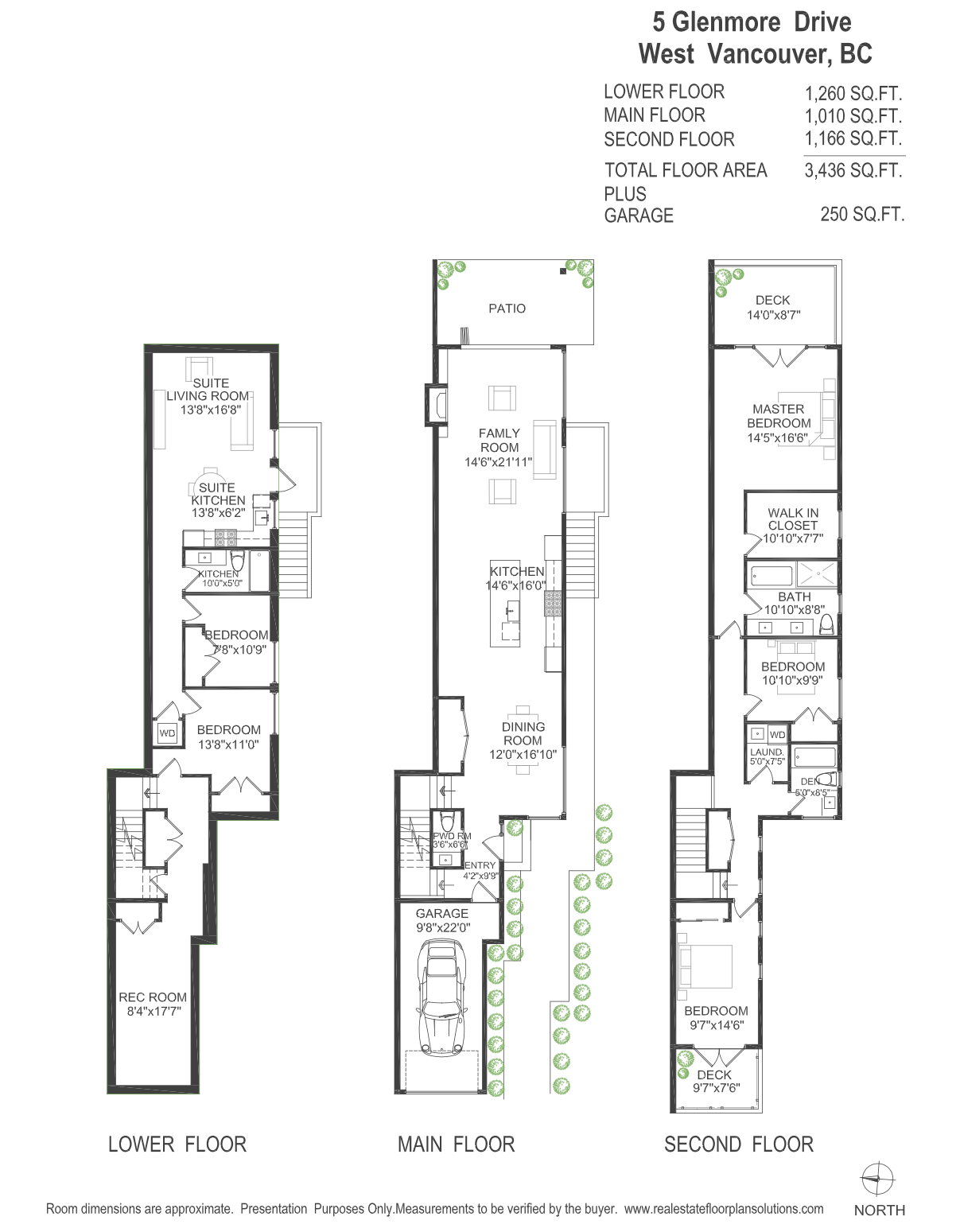 floor plan 5 Glenmore Dr West Vancouver Modern Home for sale