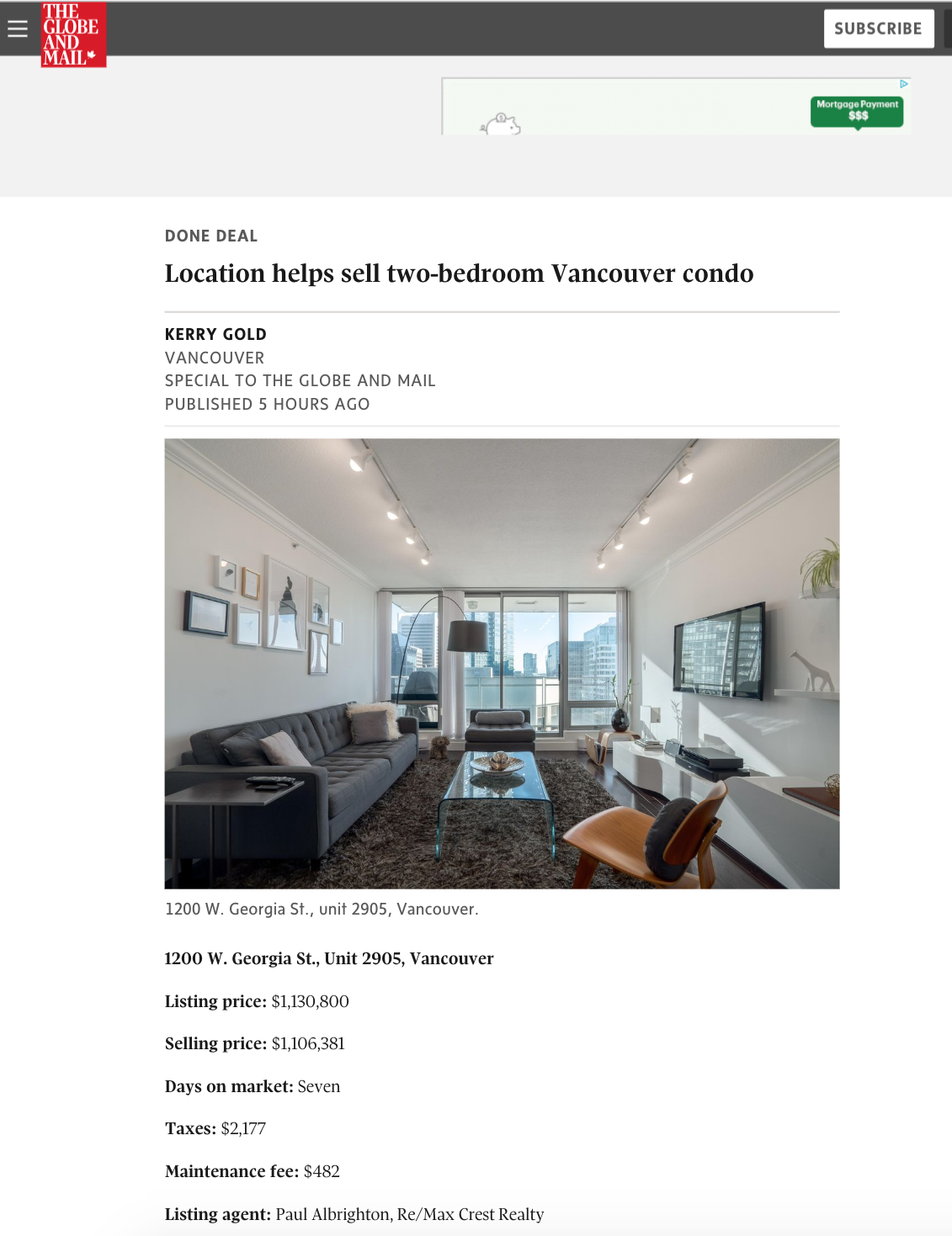 globe and mail paul albrighton modern condo on alberni street a