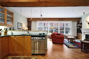 living room yaletown loft