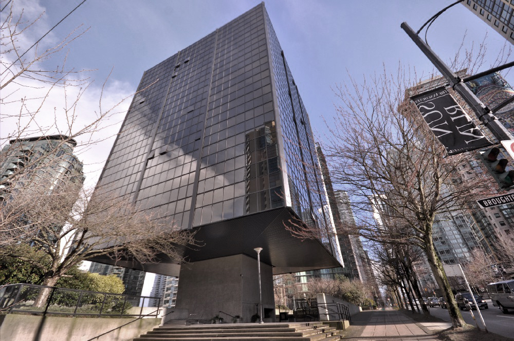 THE QUBE ON A SUNNY DAY COAL HARBOUR