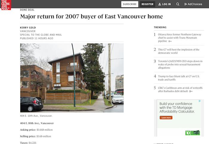 modern home vancouver globe and mail news