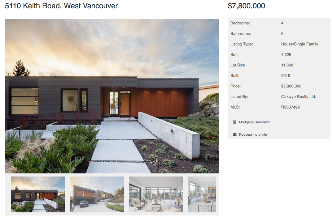 modern west vancouver house for sale