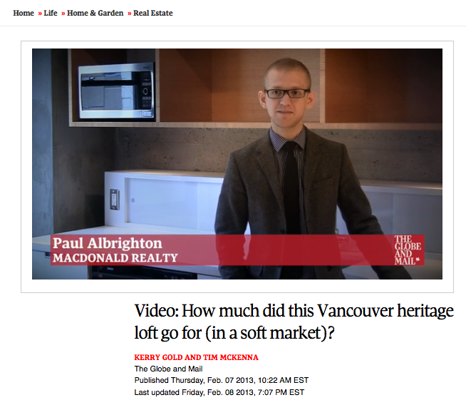 paul albrighton globe and mail video