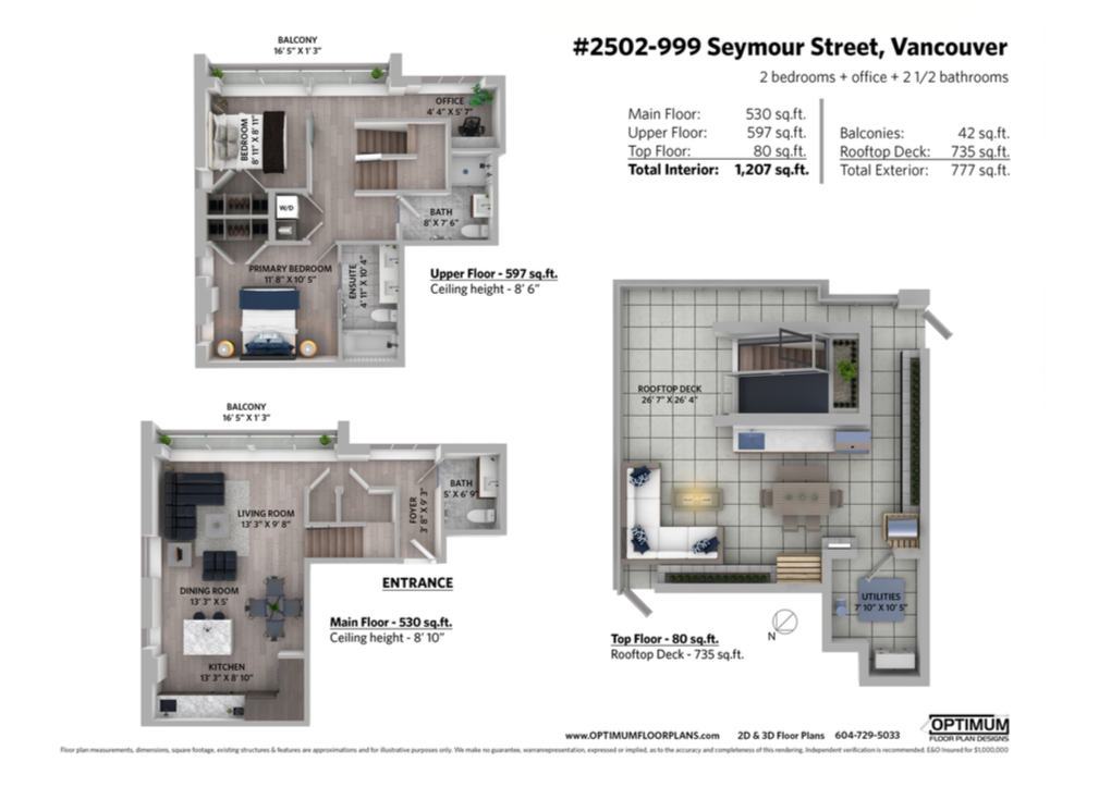 penthouse vancouver floor plan