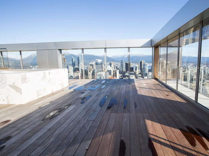 private rooftop and pool vancouver house penthouse 1480 howe street