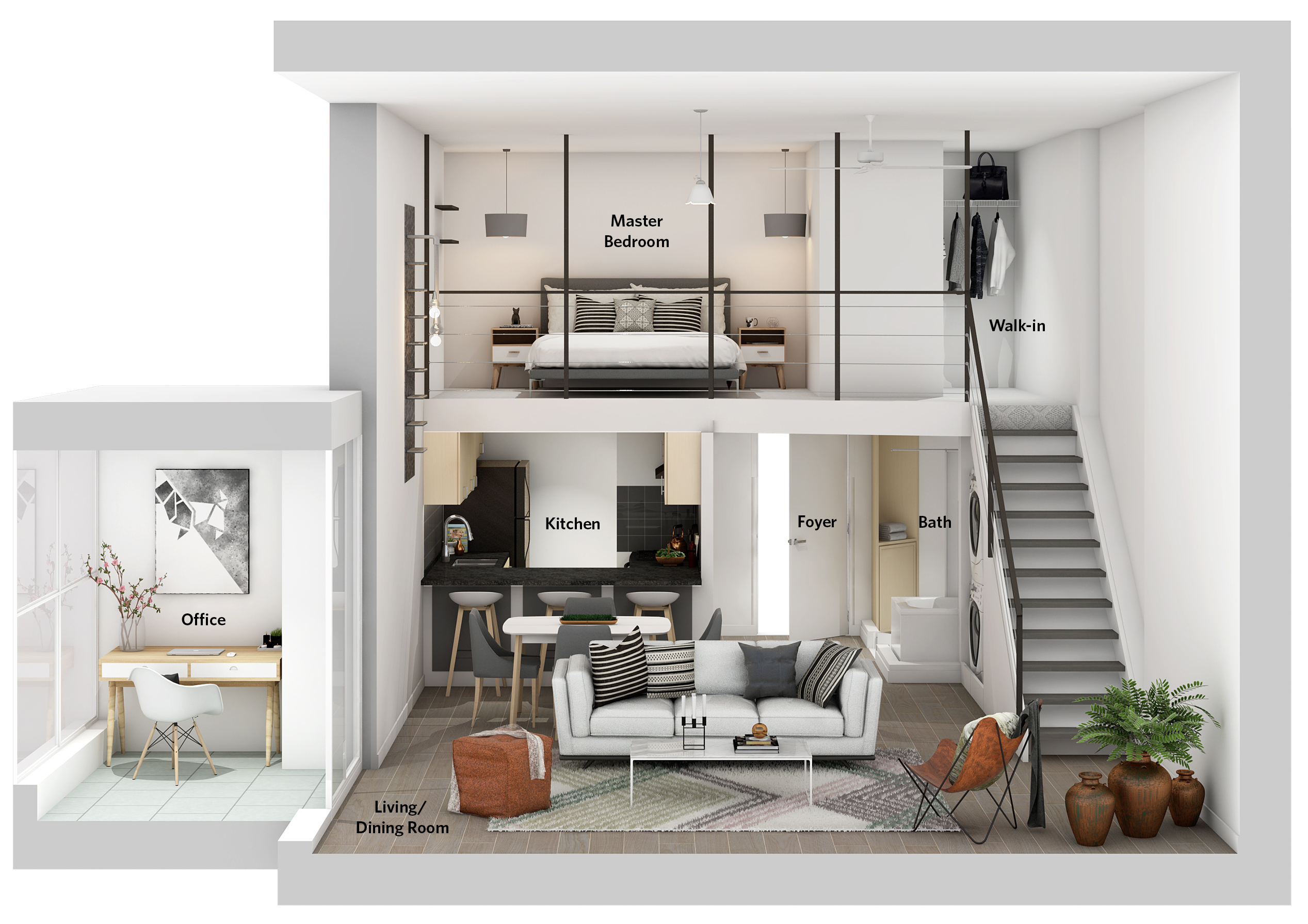 R2430564 - 1238 Seymour St Floor Plan Rendering -  Paul Albrighton