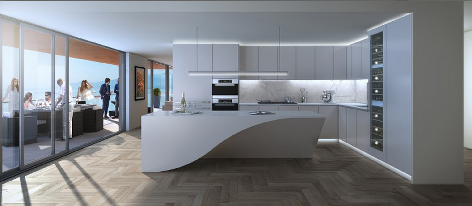 white kitchen modern